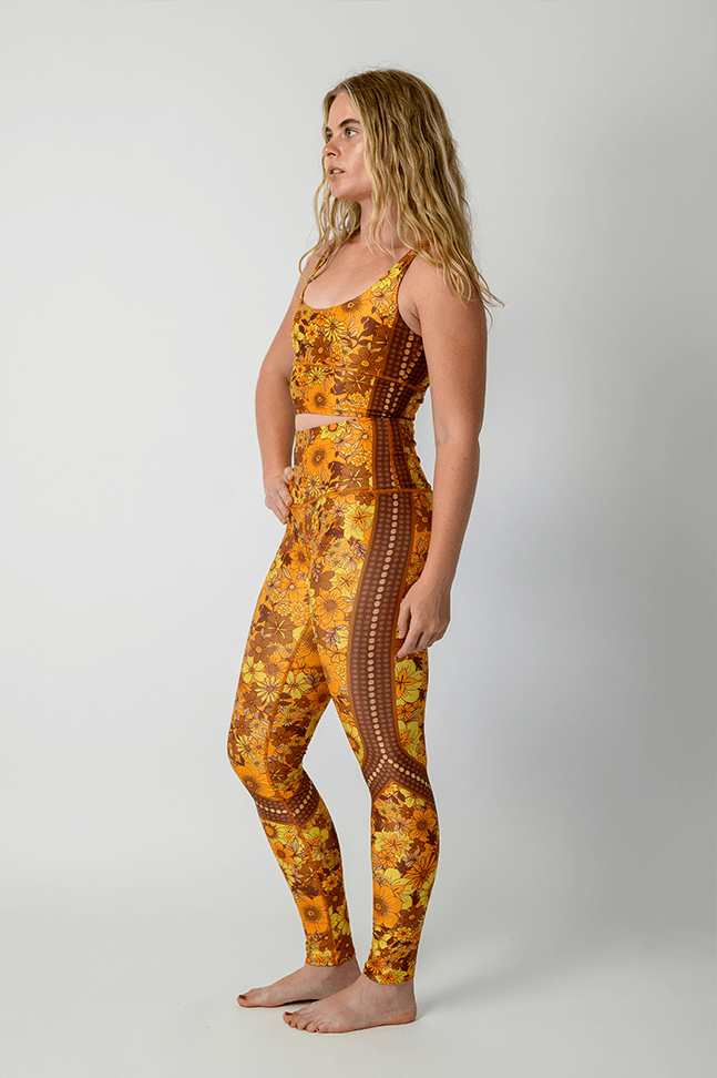 Flower Power Printed Yoga Leggings | Yoga Democracy | Evolve Fit Wear