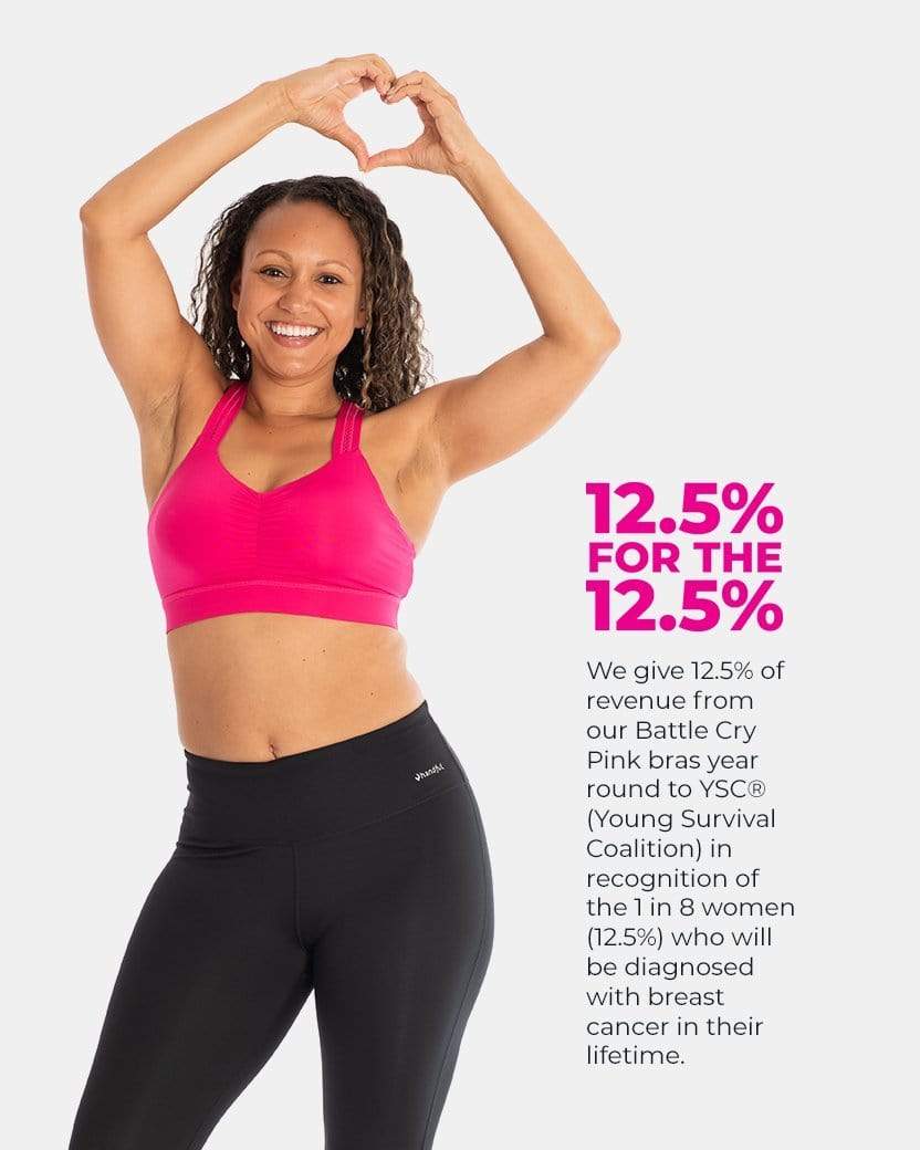 Y-Back Bra – Battle Cry Pink | Handful | Evolve Fit Wear