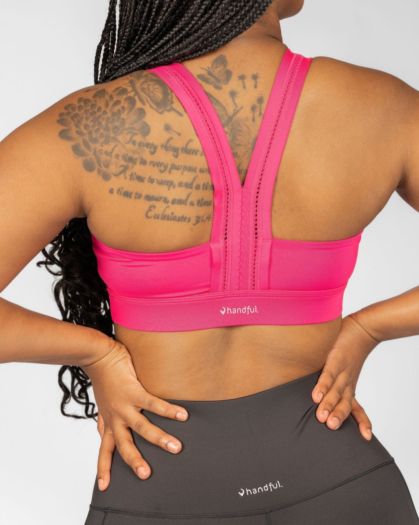 Y-Back Bra – Battle Cry Pink | Handful | Evolve Fit Wear