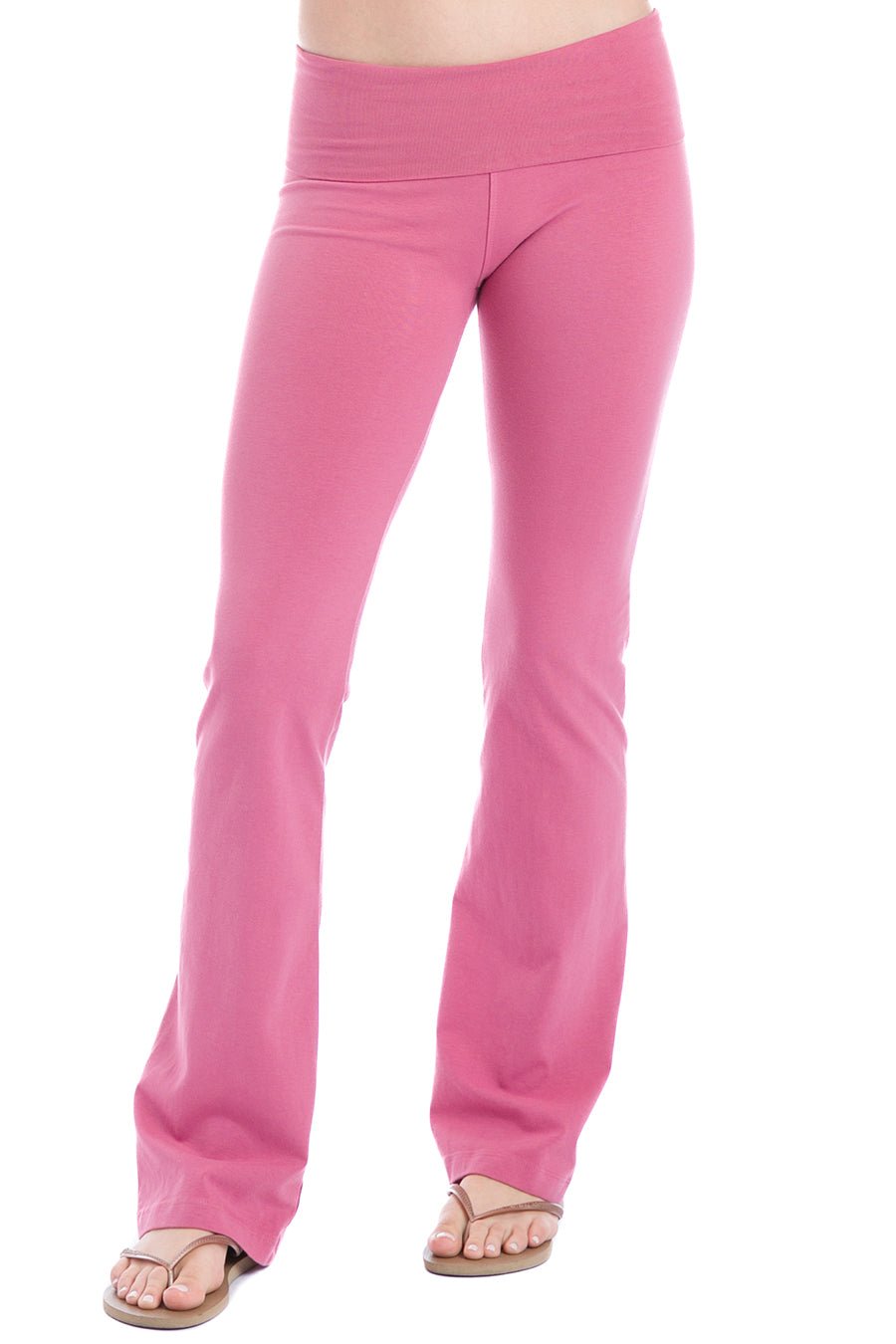 Hard Tail Rolldown Bootleg Pant - Guava | Hard Tail Forever | Evolve Fit Wear