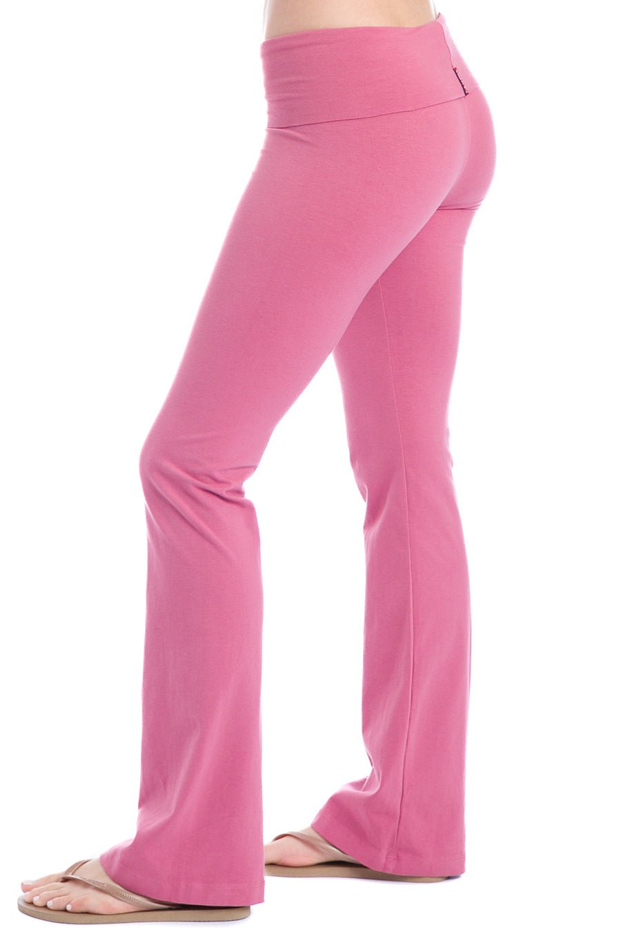 Hard Tail Rolldown Bootleg Pant - Guava | Hard Tail Forever | Evolve Fit Wear