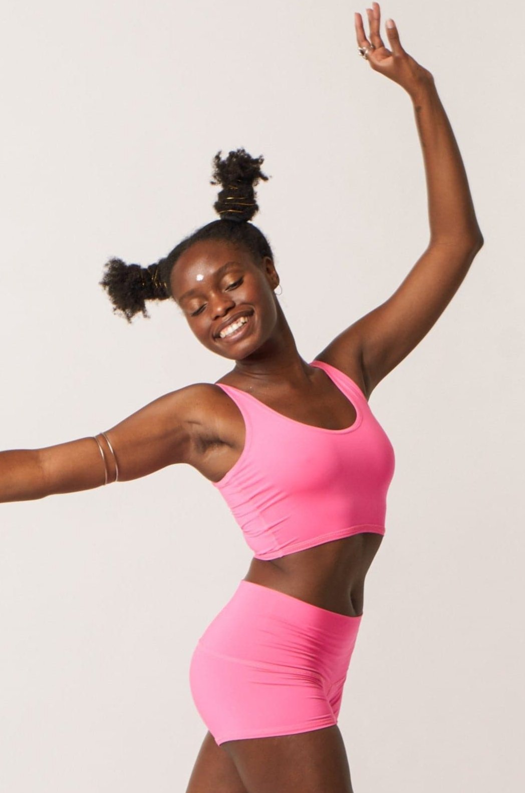 Solid Dolly Pink Crop Top – Lightweight & Reversible Fit