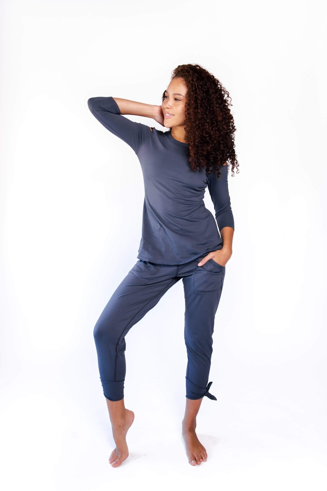 Sunday Jogger in Navy Blue | Yoga Democracy | Evolve Fit Wear