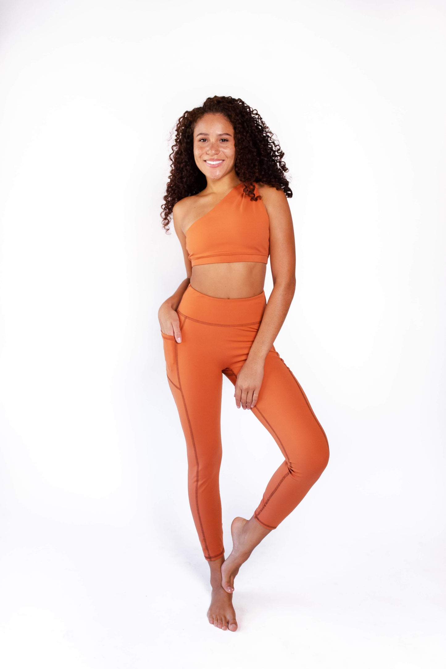 Non Stop Legging in Burnt Orange | Yoga Democracy | Evolve Fit Wear