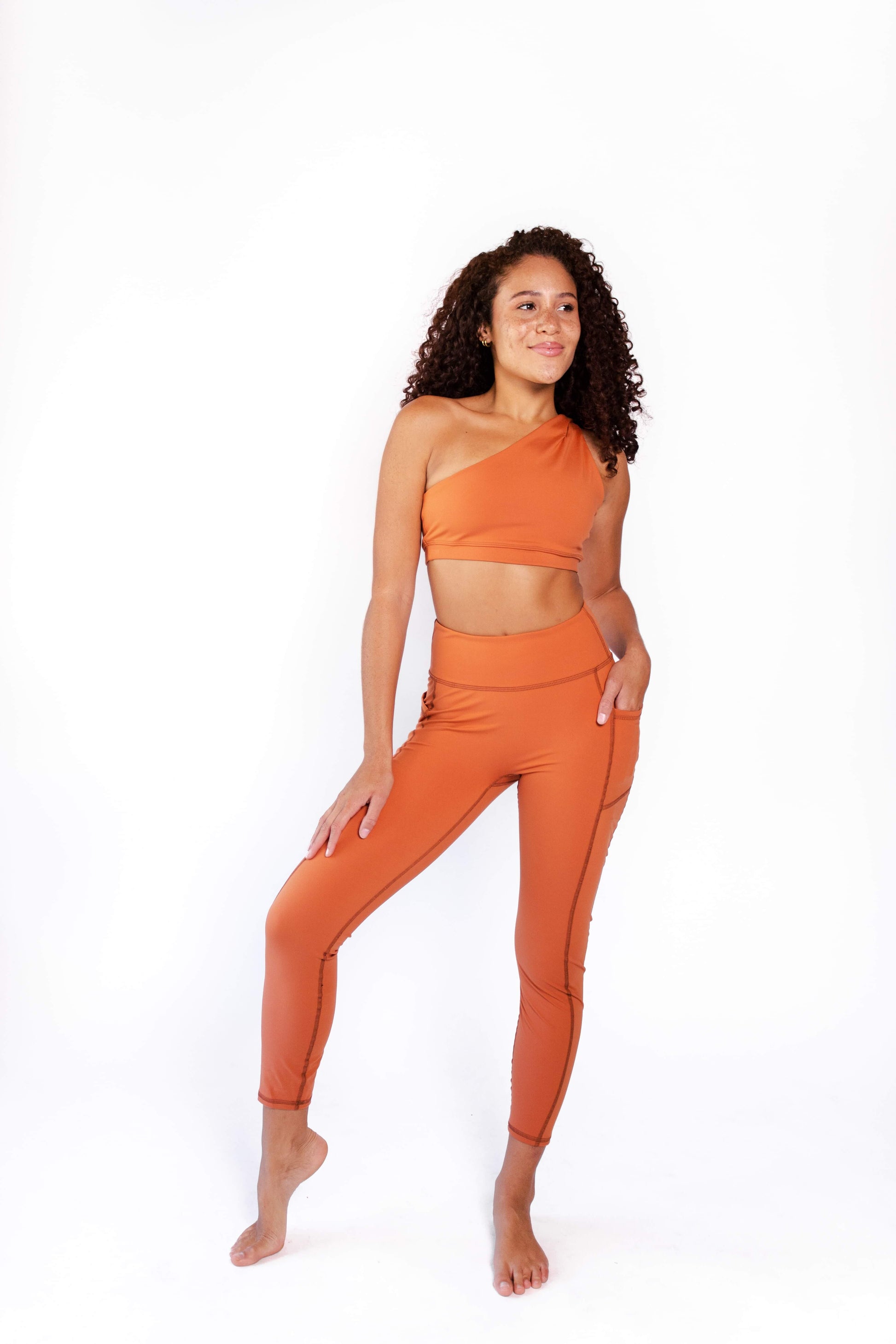 Non Stop Legging in Burnt Orange | Yoga Democracy | Evolve Fit Wear