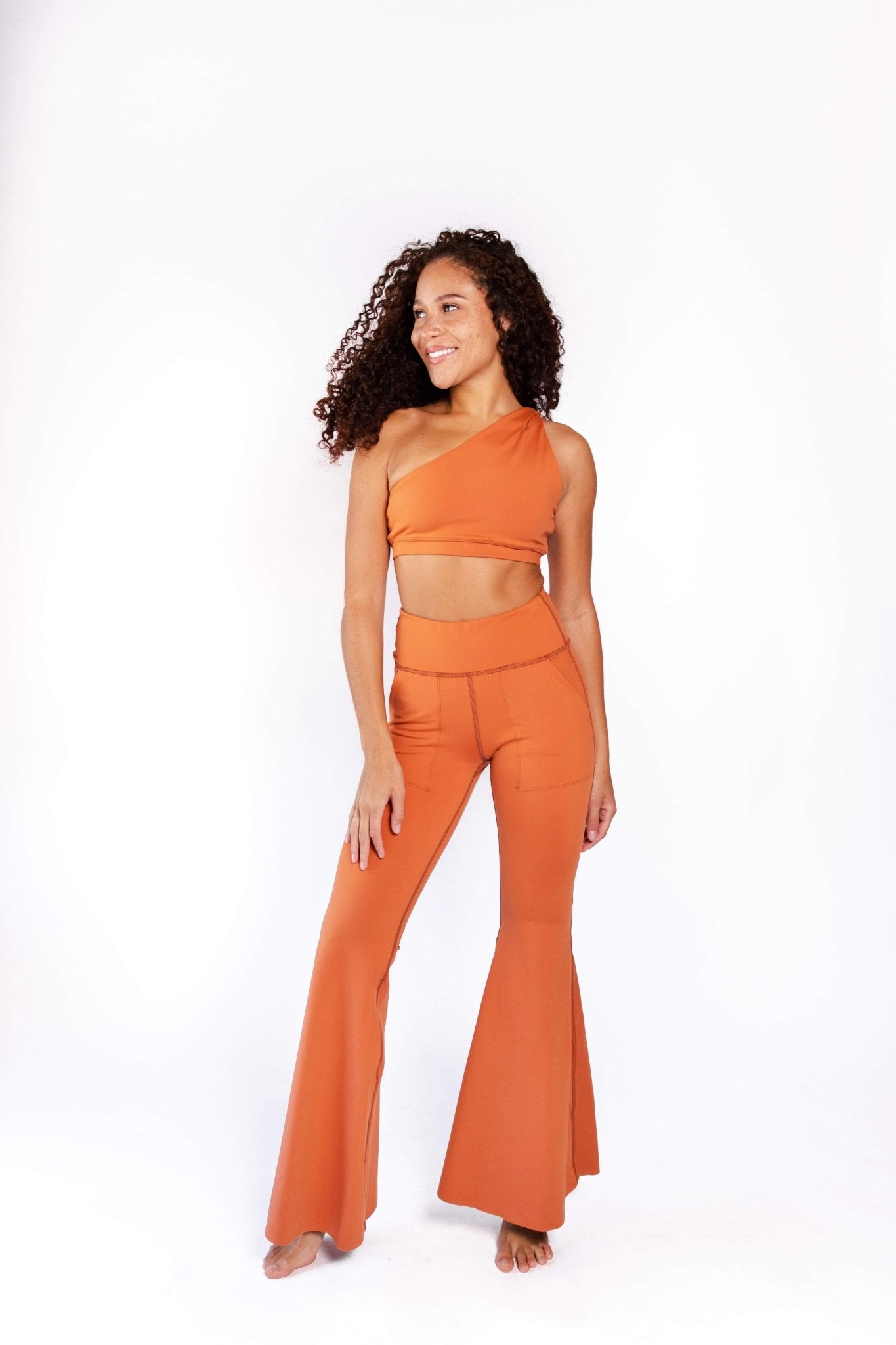 Bell Bottoms 2.0 in Burnt Orange | Yoga Democracy | Evolve Fit Wear