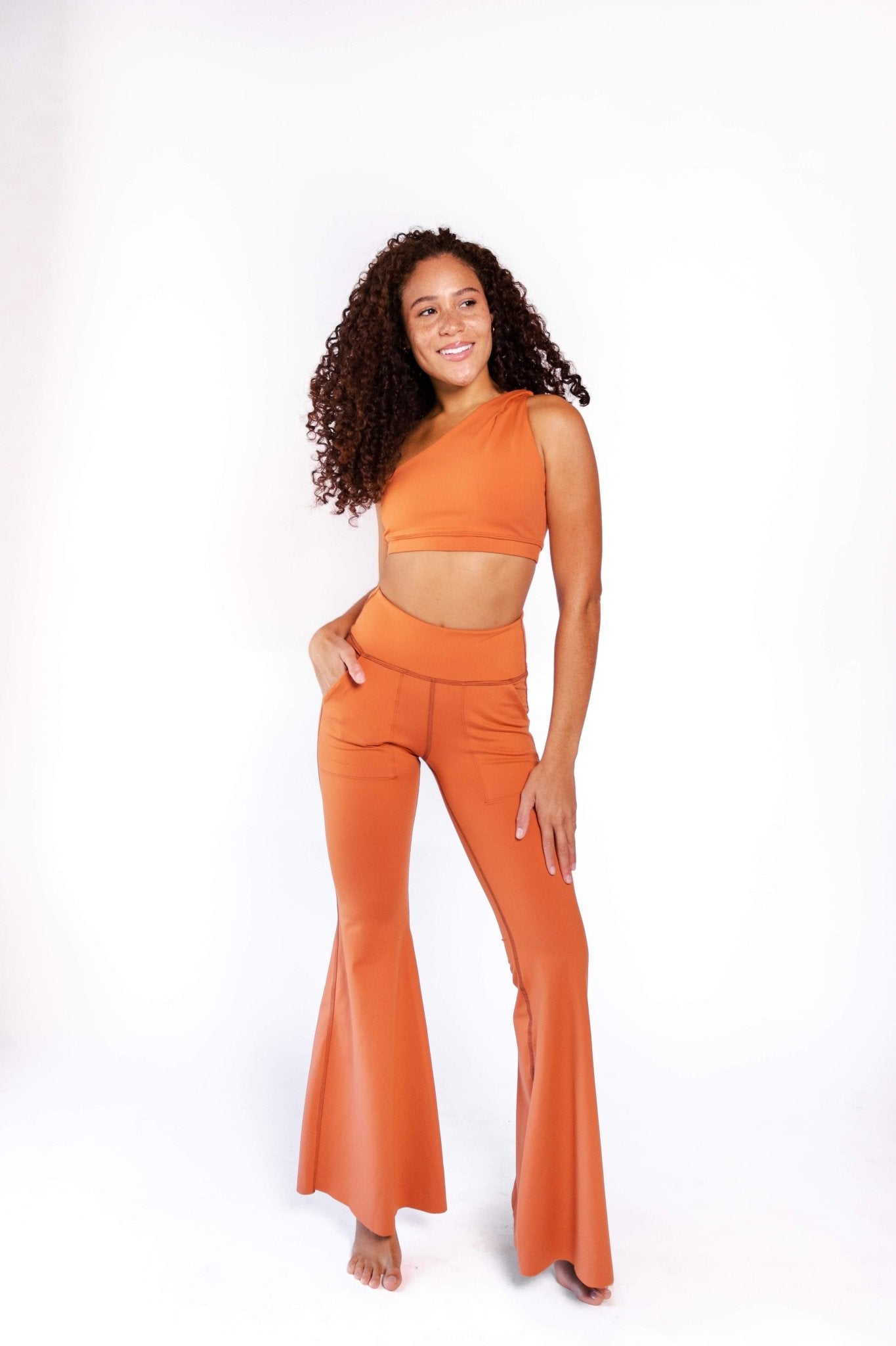 Bell Bottoms 2.0 in Burnt Orange | Yoga Democracy | Evolve Fit Wear