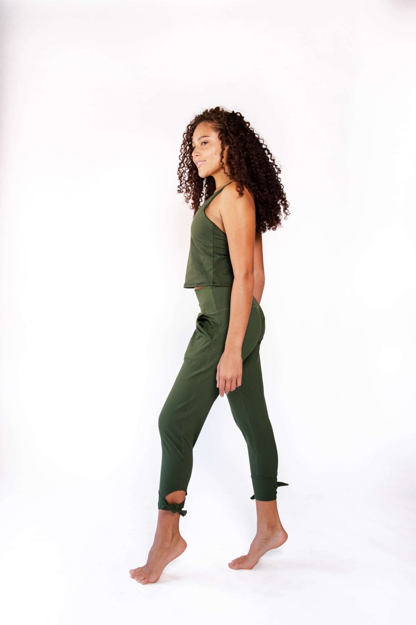 Vitality Tank in Forest Green | Yoga Democracy | Evolve Fit Wear