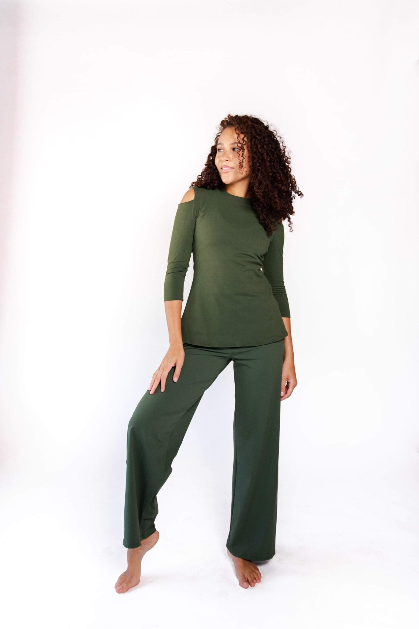 Ultimate Trousers in Forest Green | Yoga Democracy | Evolve Fit Wear
