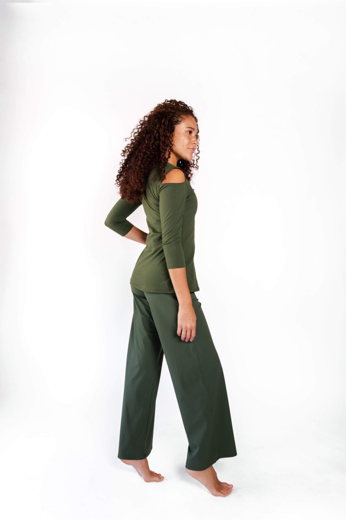 Ultimate Trousers in Forest Green | Yoga Democracy | Evolve Fit Wear
