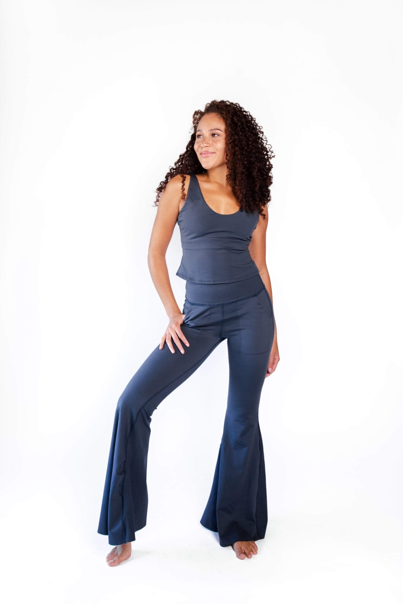 Bell Bottoms 2.0 in Navy Blue | Yoga Democracy | Evolve Fit Wear