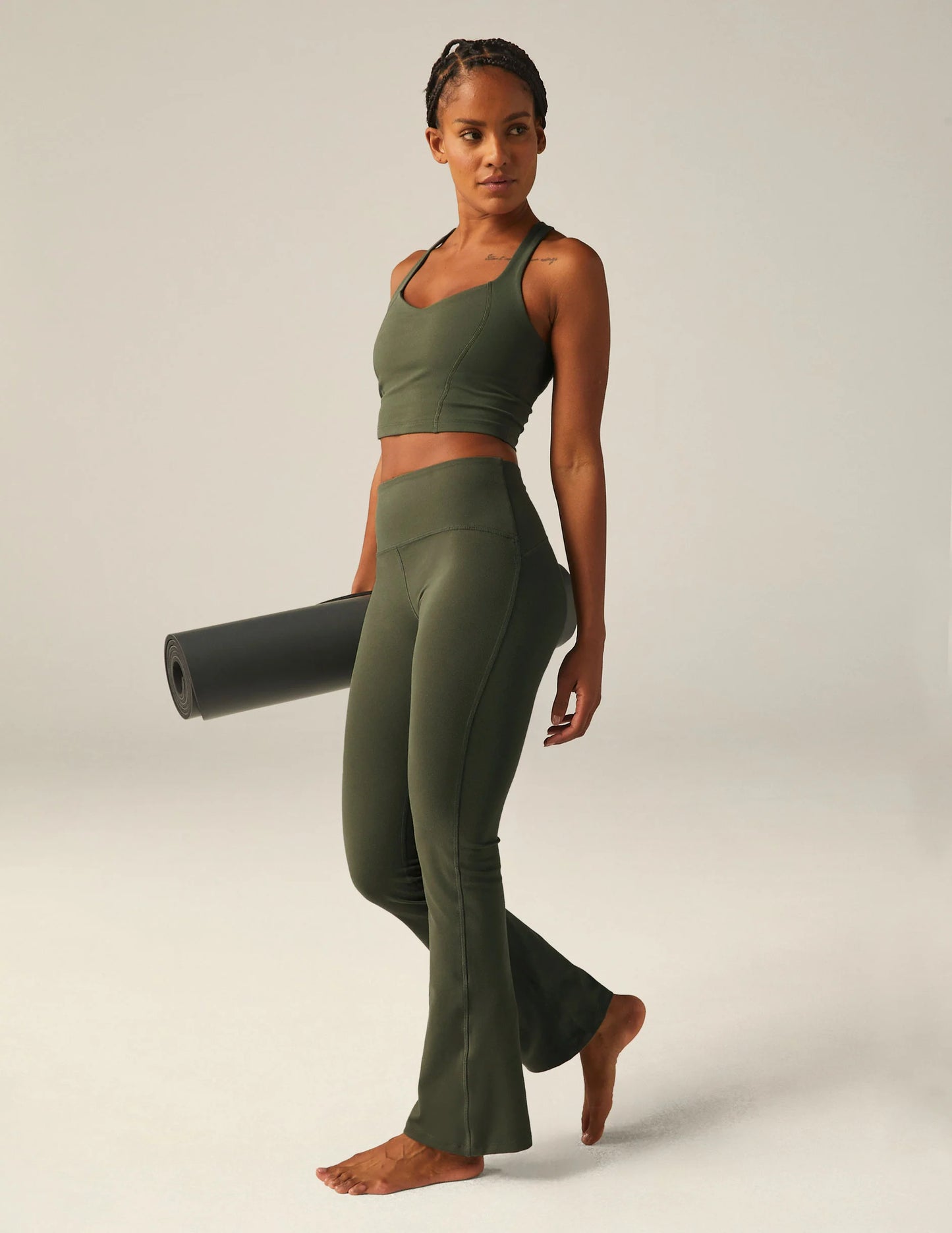Beyond Yoga PowerBeyond Strive Midi Legging - Olive | Beyond Yoga | Evolve Fit Wear