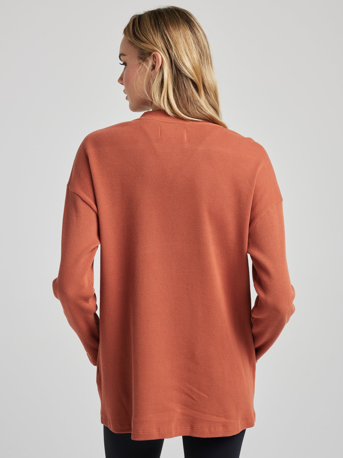 Relaxed Cardigan - Baked Clay | Losano | Evolve Fit Wear