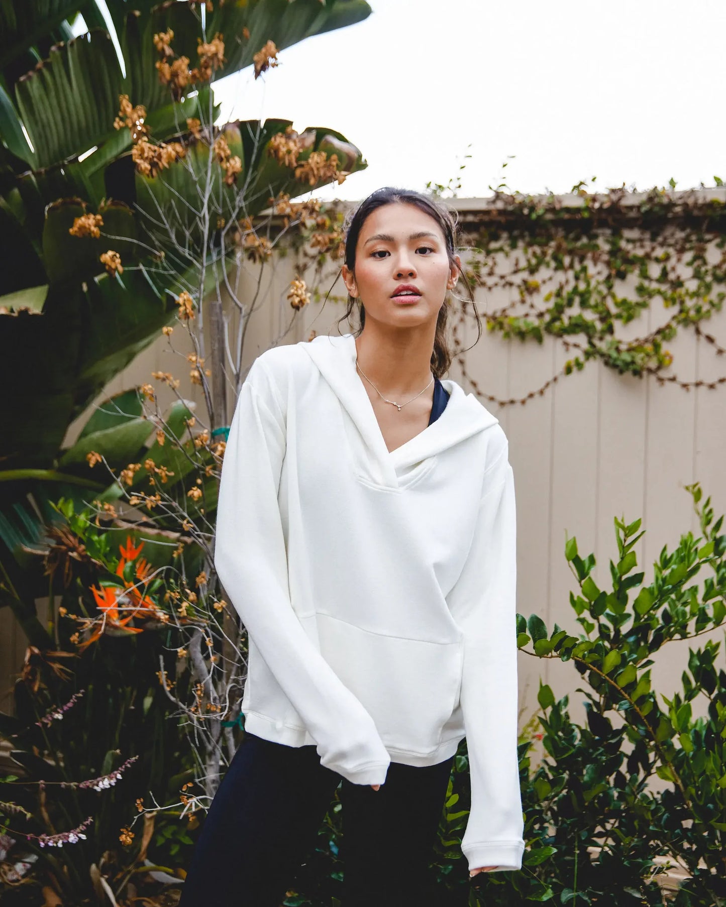 Recharge Meditation Pullover Hoodie - White