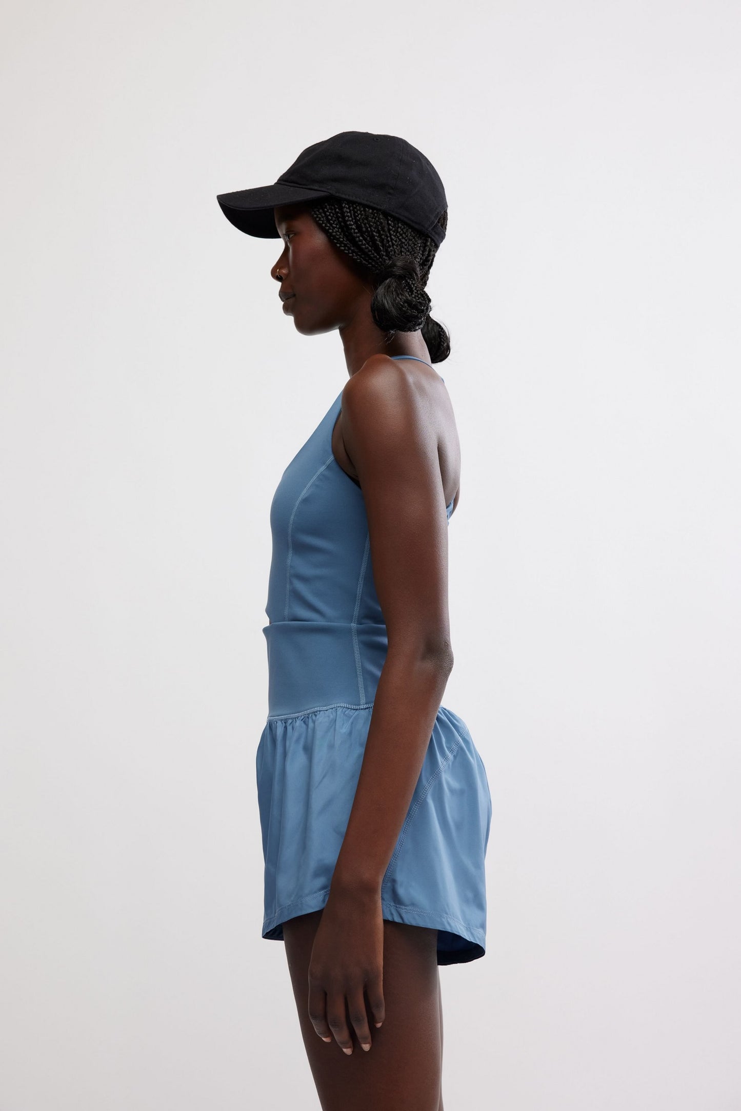Righteous Runsie Performance Romper - Skyline Blue