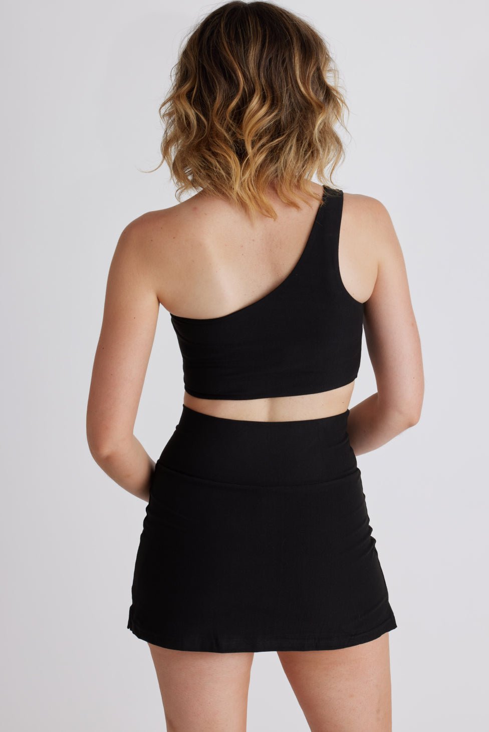 Onyx One Shoulder Top | Wolven | Evolve Fit Wear