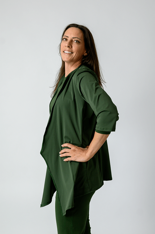Roam Free Jacket - Forest Green | Yoga Democracy | Evolve Fit Wear