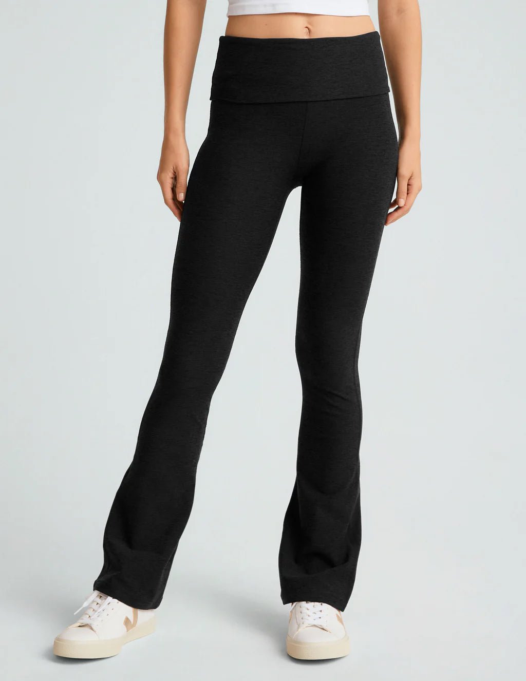 Beyond Yoga Spacedye Foldover Bootcut Pant - Black | Beyond Yoga | Evolve Fit Wear
