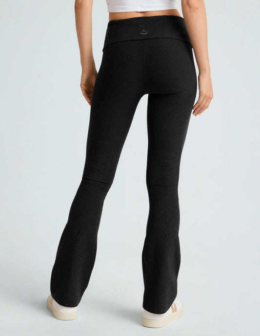 Beyond Yoga Spacedye Foldover Bootcut Pant - Black | Beyond Yoga | Evolve Fit Wear