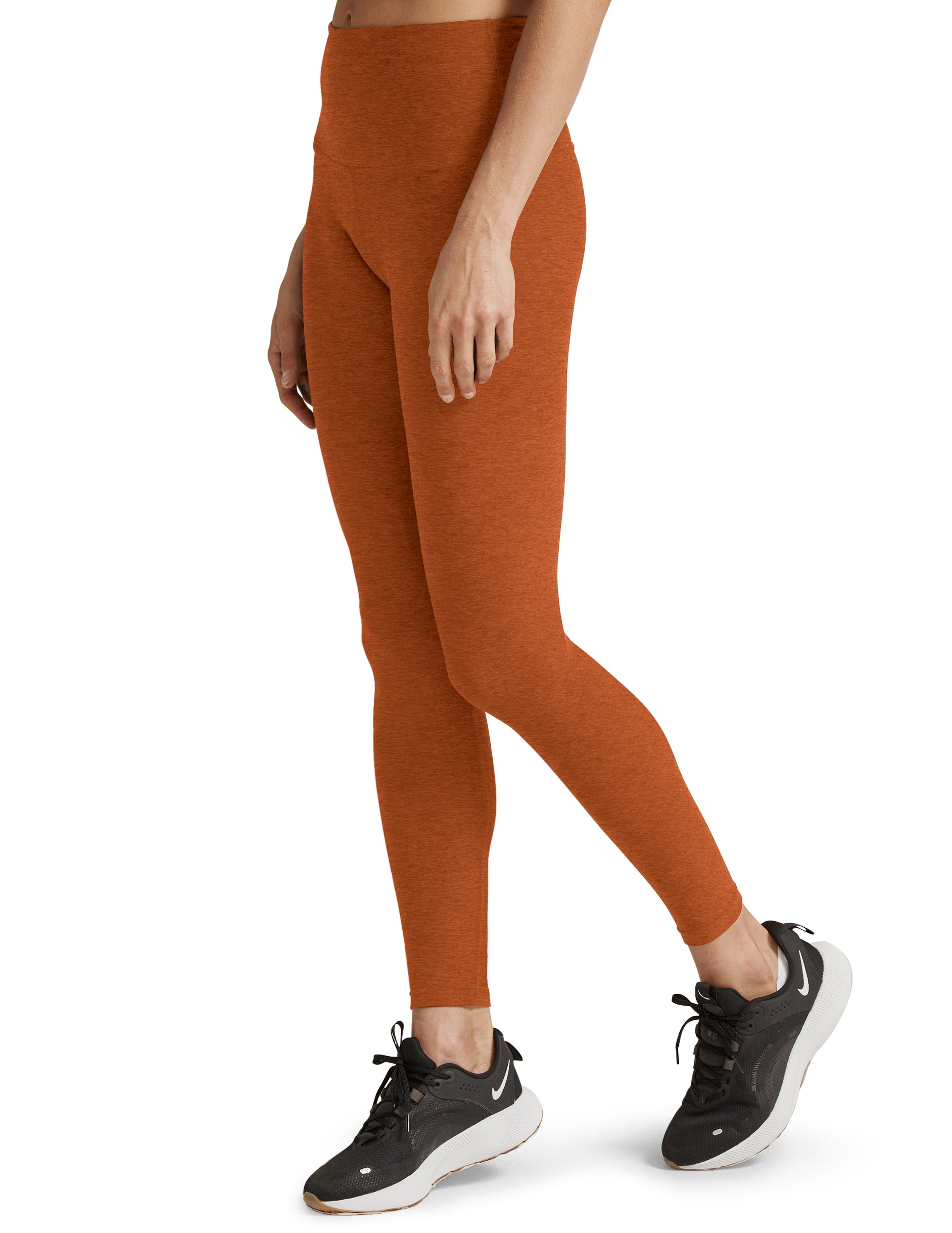 Beyond Yoga Caught in the Midi Legging - Warm Clay Heather | Beyond Yoga | Evolve Fit Wear