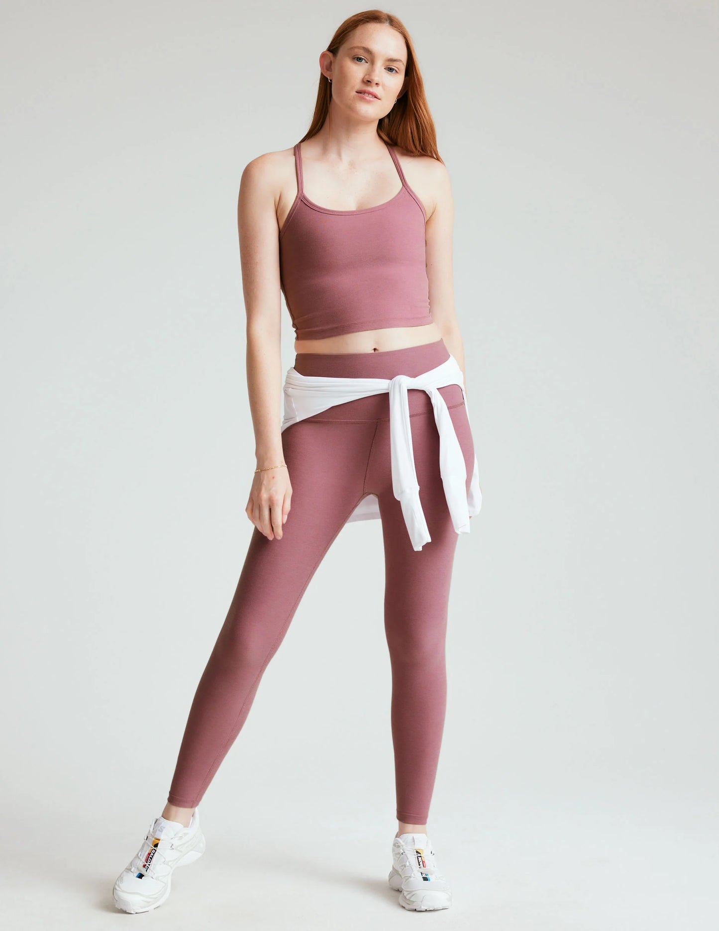 Beyond Yoga Slim Racerback Cropped Tank - Orchid Blossom Heather | Beyond Yoga | Evolve Fit Wear