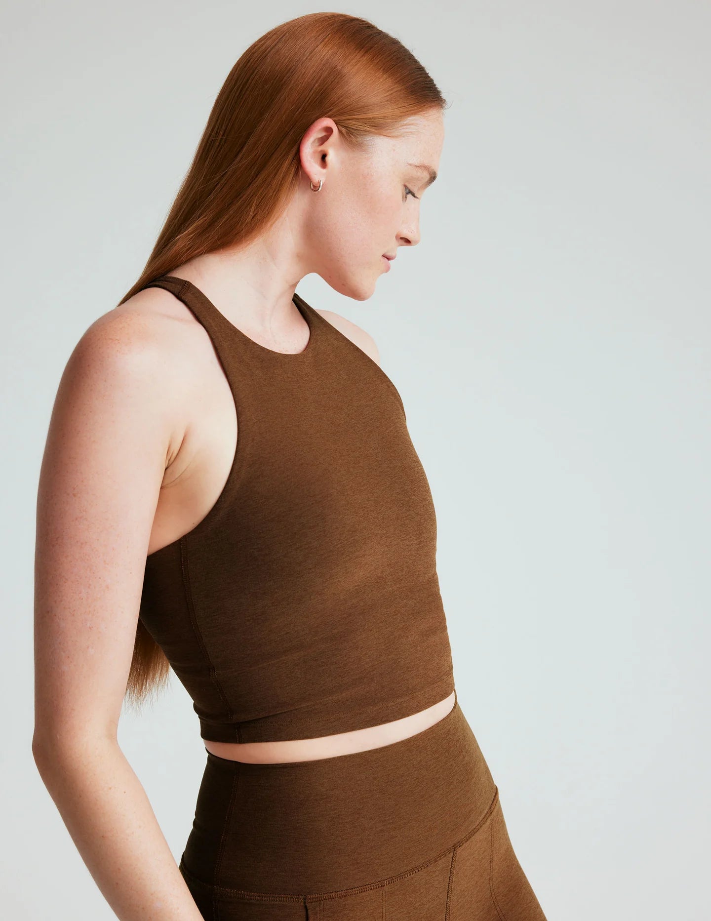Beyond Yoga ReFocus Cropped Tank - Mocha | Beyond Yoga | Evolve Fit Wear