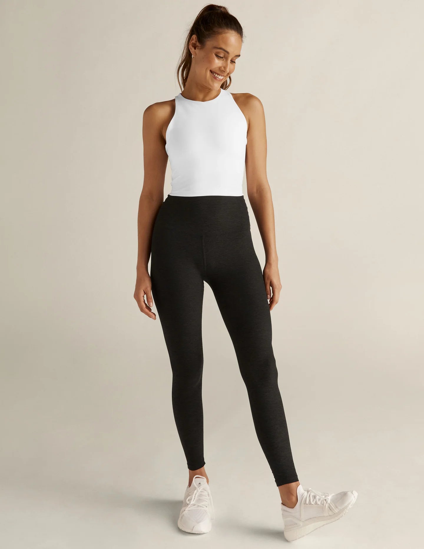Beyond Yoga ReFocus Cropped Tank - White | Beyond Yoga | Evolve Fit Wear