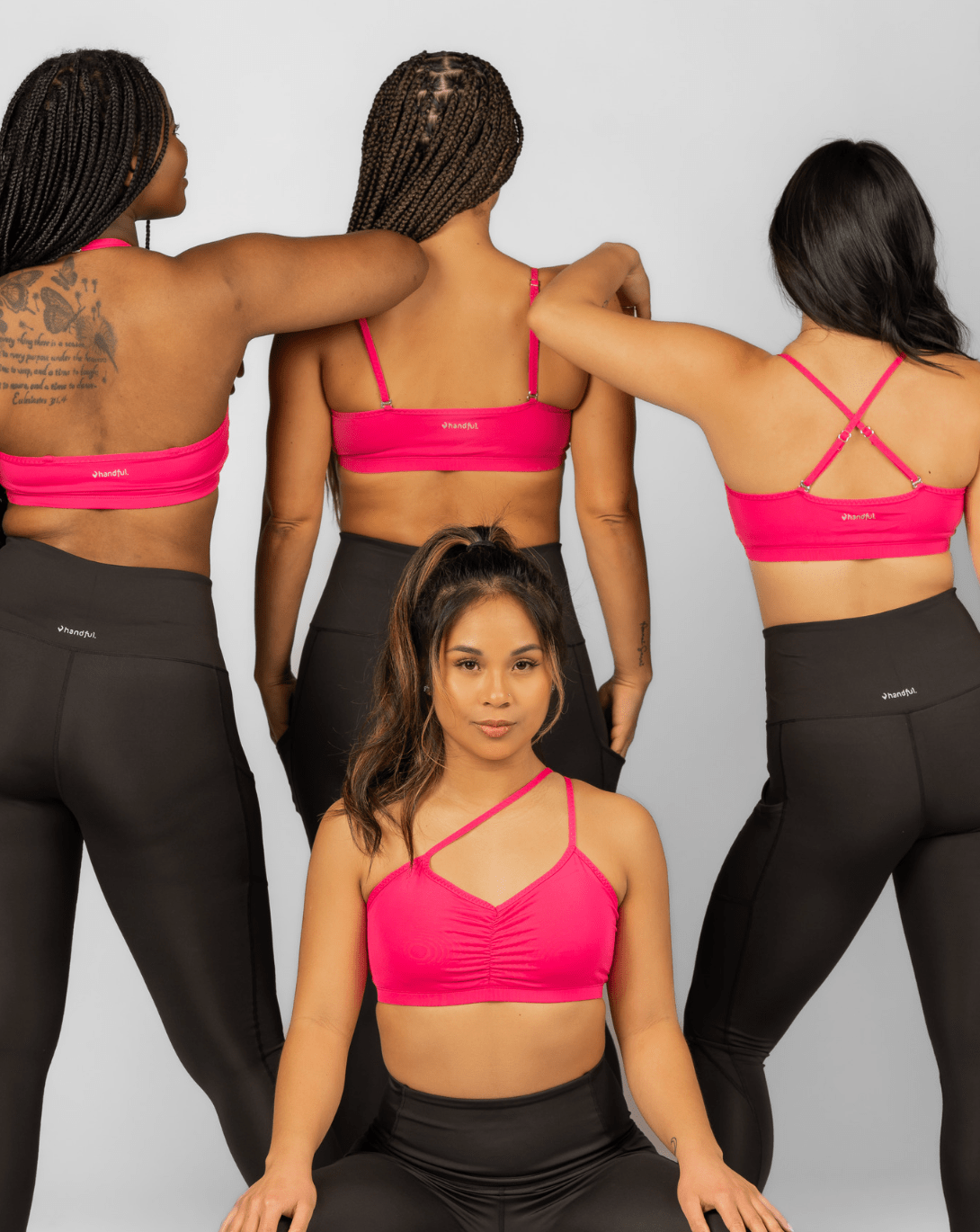 Adjustable Bra – Battle Cry Pink | Handful | Evolve Fit Wear