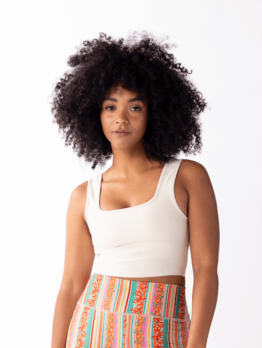 Simple Crop Top - Ivory | Swaay | Evolve Fit Wear