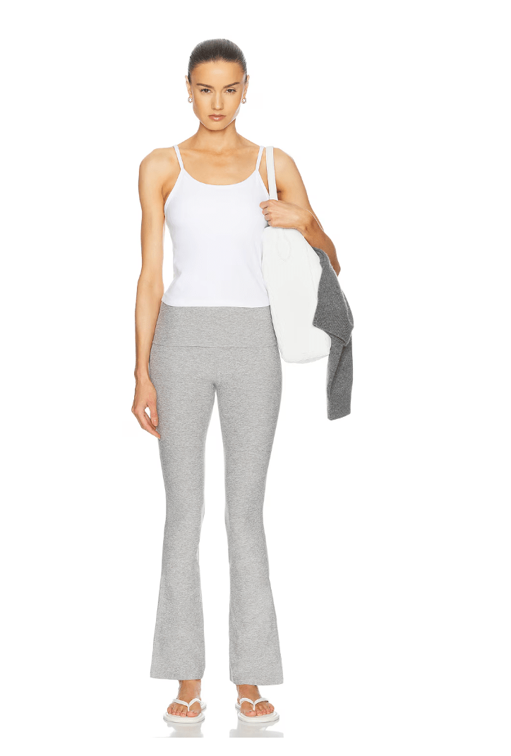 Beyond Yoga Spacedye Foldover Bootcut Pant - Silver | Beyond Yoga | Evolve Fit Wear