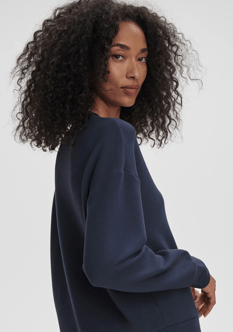 Varley Rasco Namesake Sweat - Navy | Varley | Evolve Fit Wear