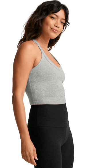 Beyond Yoga On The Up Cropped Tank - Silver Mist | Beyond Yoga | Evolve Fit Wear