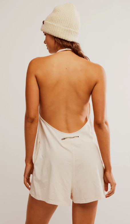 Hot Shot Halter Romper - Tofu | Free People Movement | Evolve Fit Wear