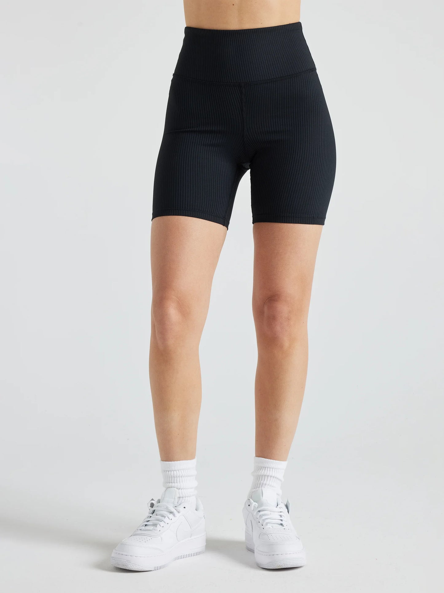 Renew Rib Biker Short - Black | Losano | Evolve Fit Wear