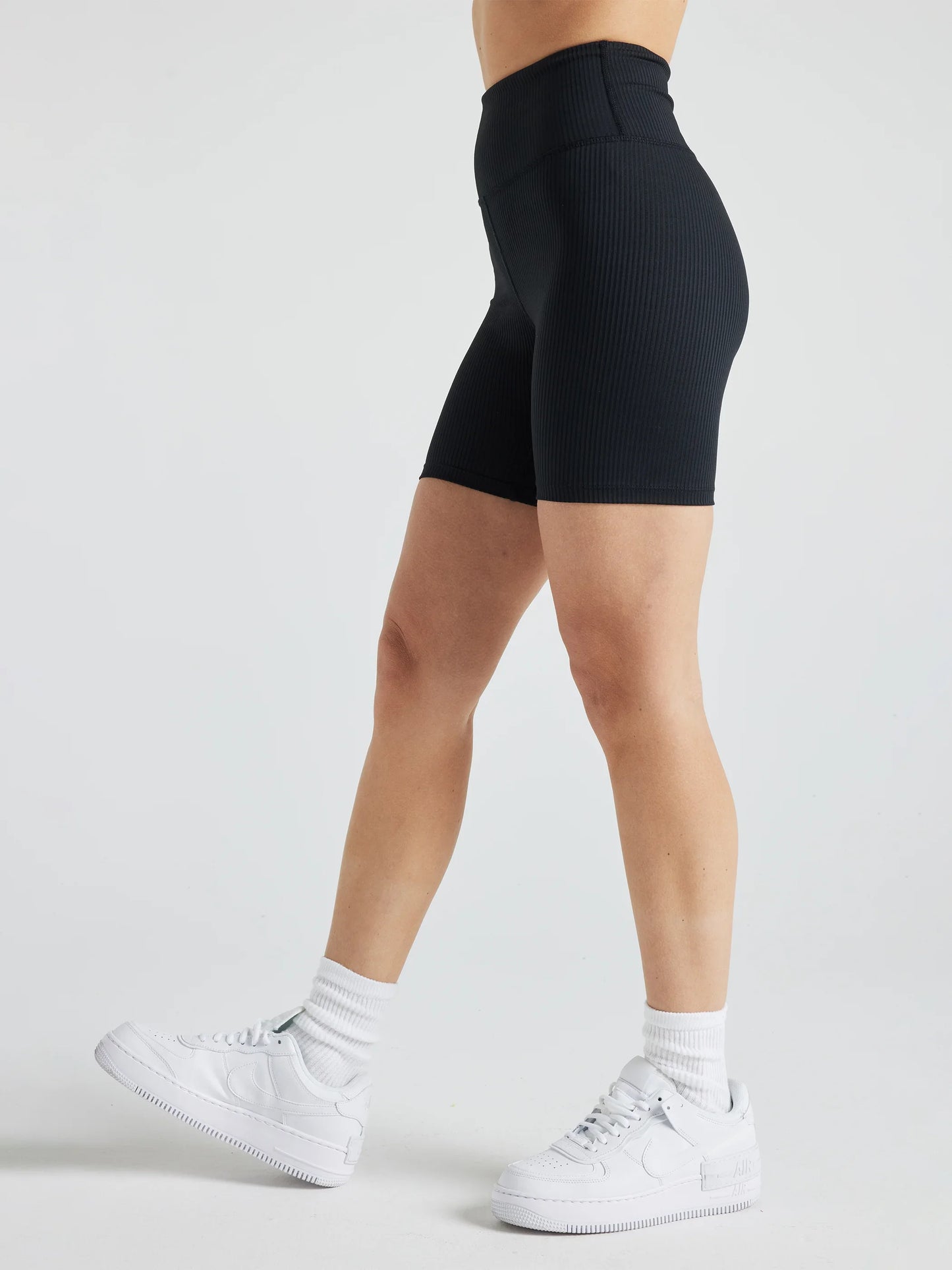 Renew Rib Biker Short - Black | Losano | Evolve Fit Wear