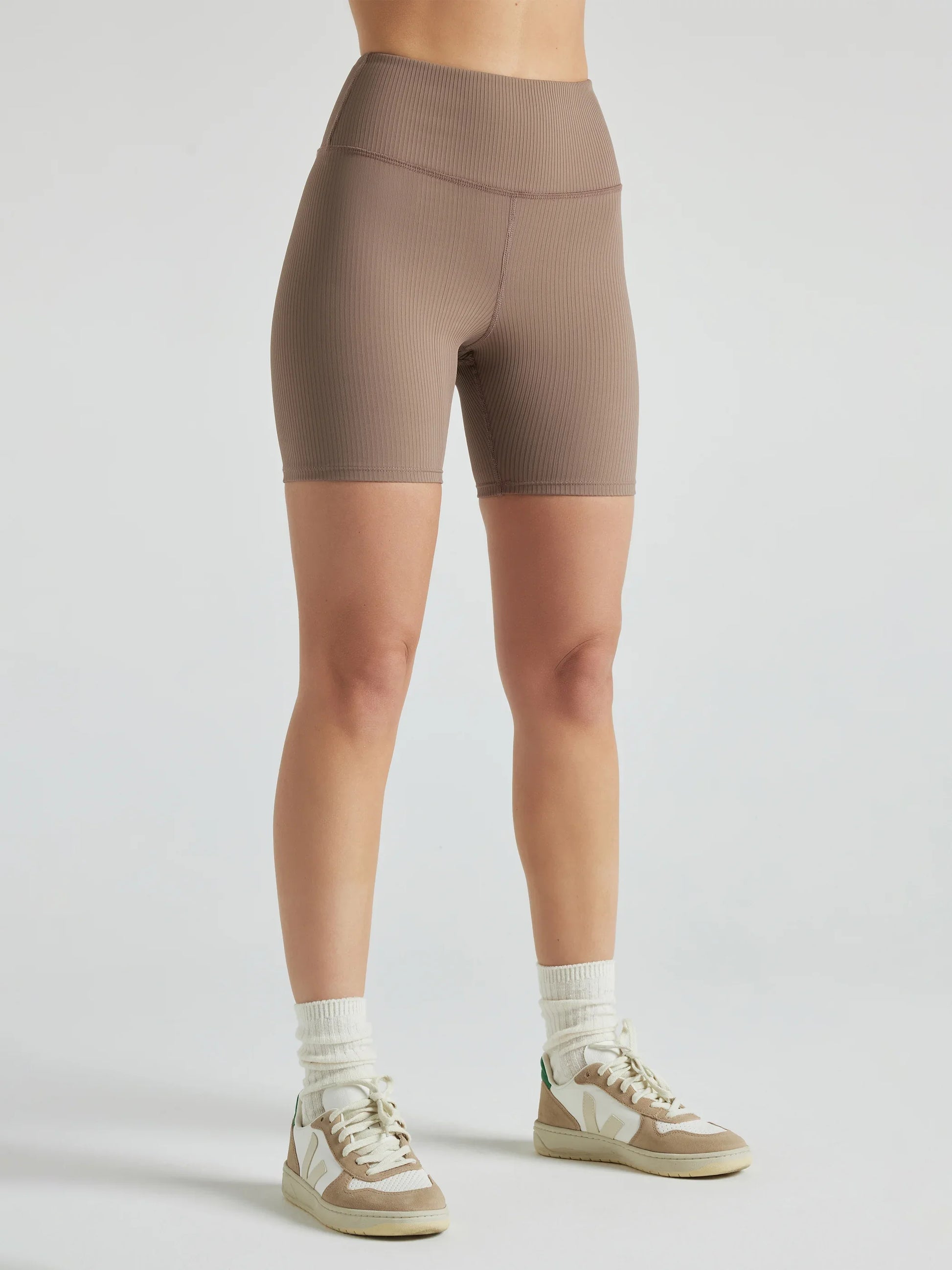 Renew Rib Biker Short - Pine Bark | Losano | Evolve Fit Wear