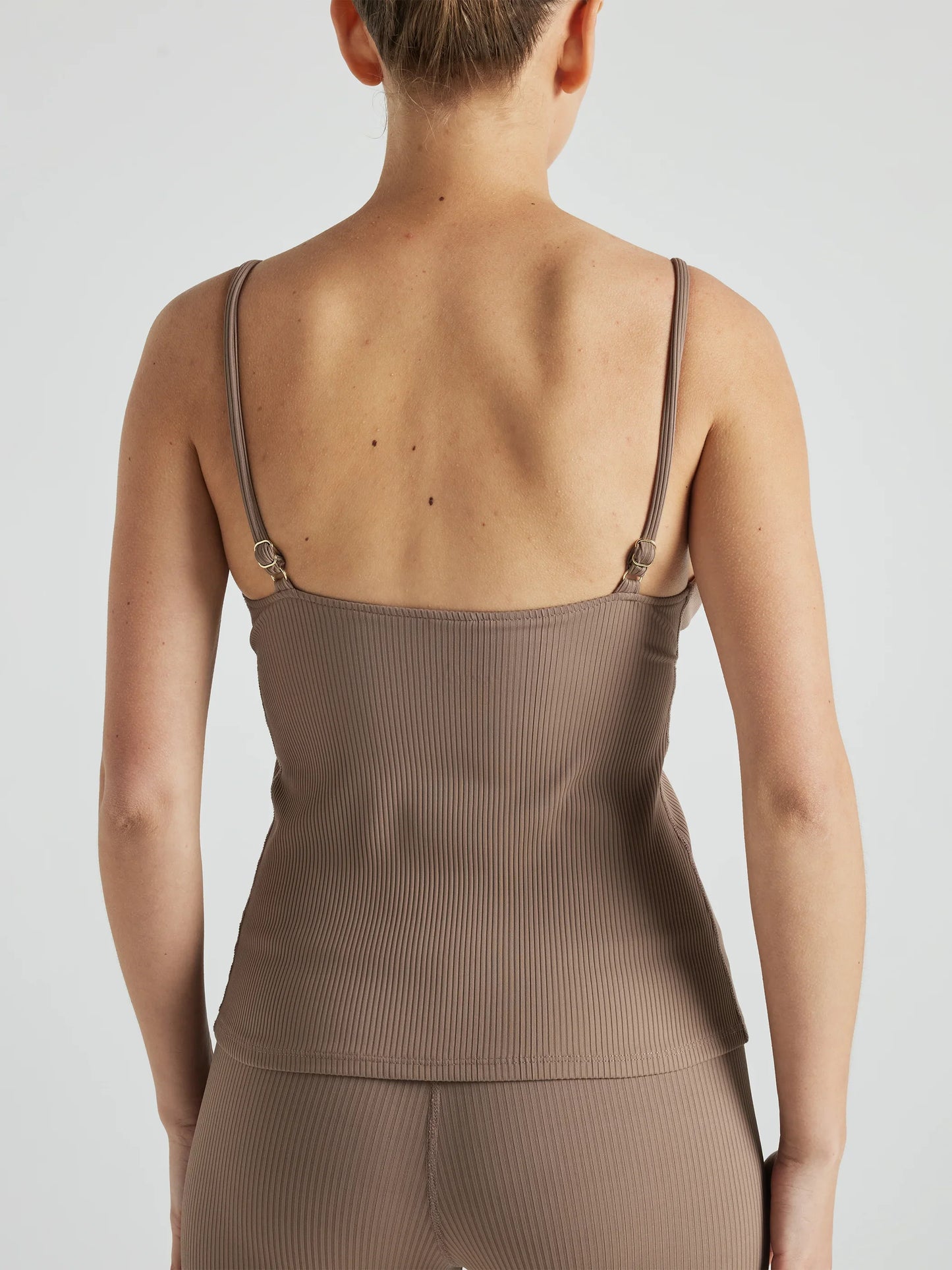 Renew Rib Tank - Pine Bark | Losano | Evolve Fit Wear