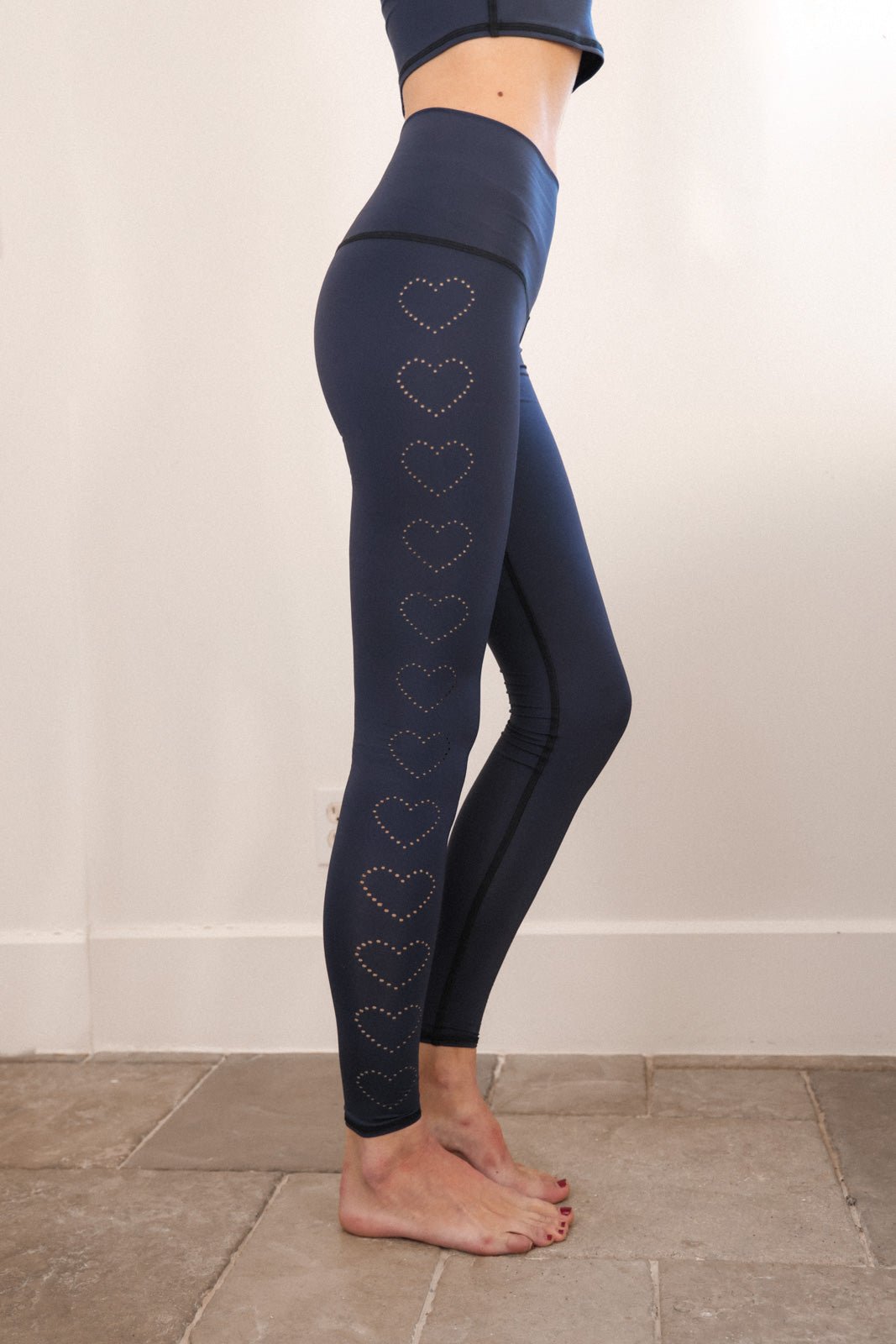 Heart Laser Navy Hot Pant ♡ | WithLove | Evolve Fit Wear