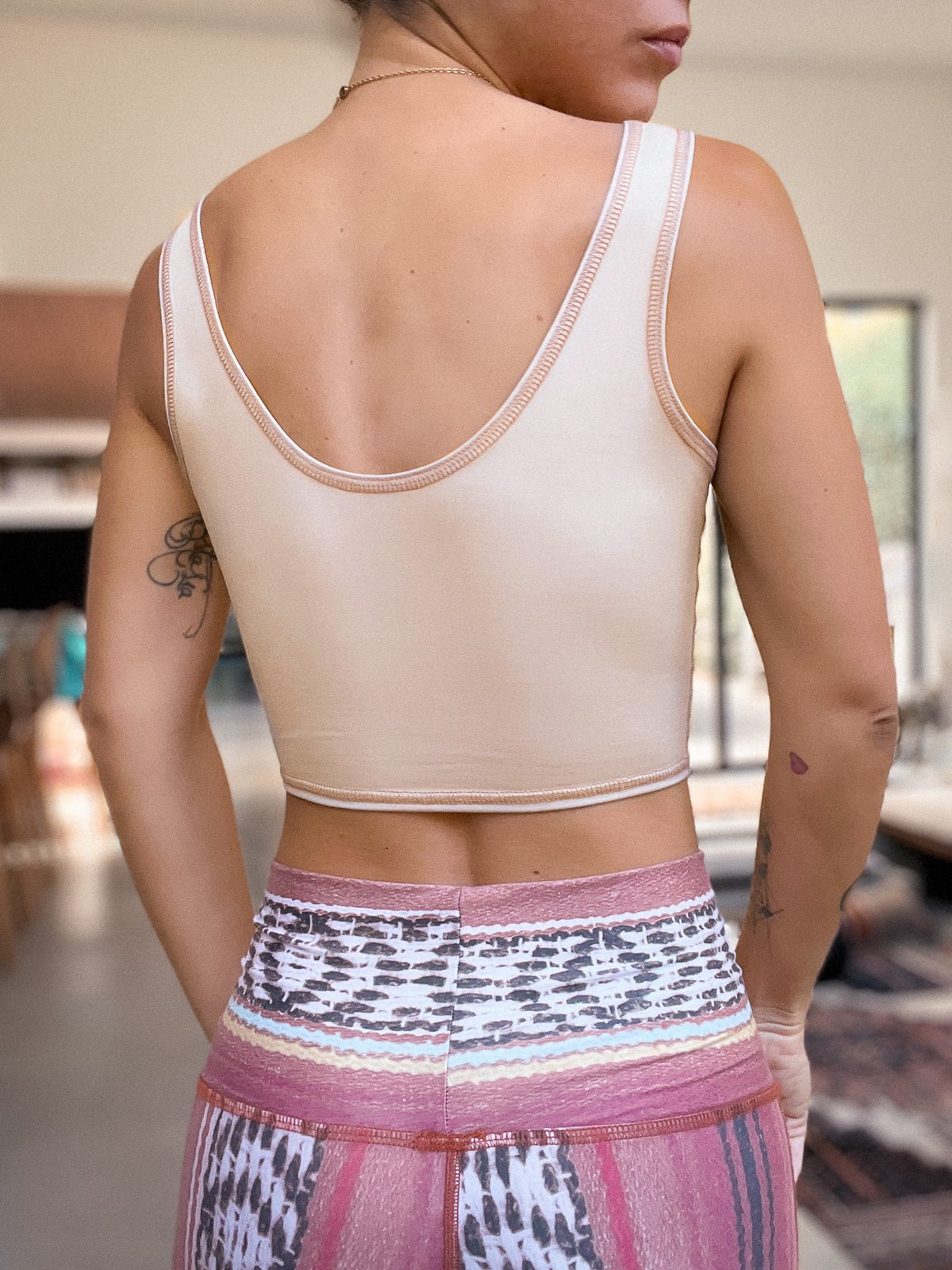 Solid Tan ‘Cozy’ Lover Tank ♡ - Reversible | WithLove | Evolve Fit Wear