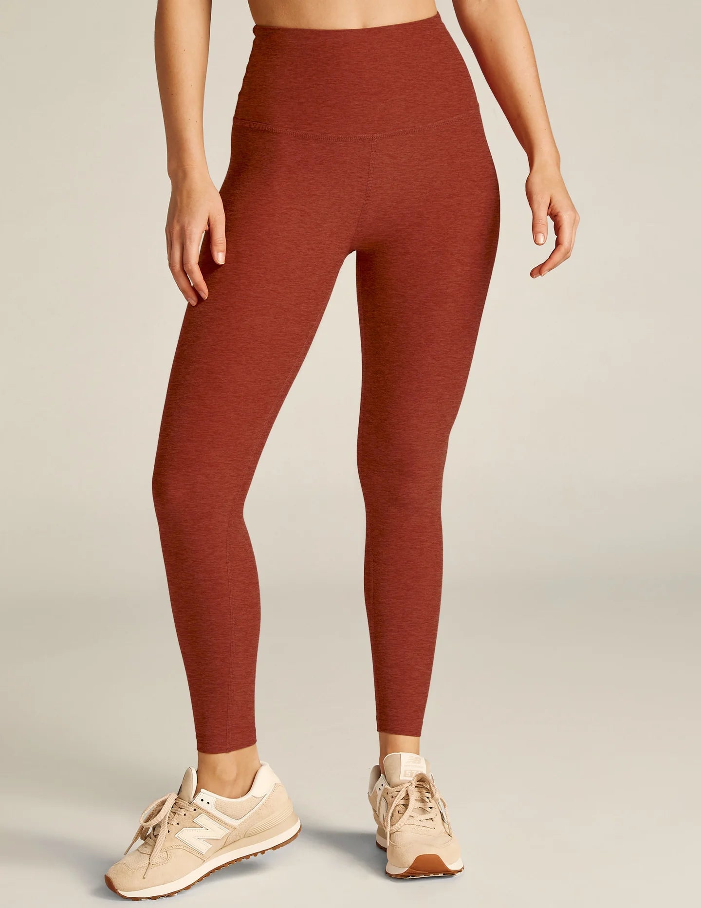 Beyond Yoga Caught in the Midi Legging - Red Sand Heather | Beyond Yoga | Evolve Fit Wear