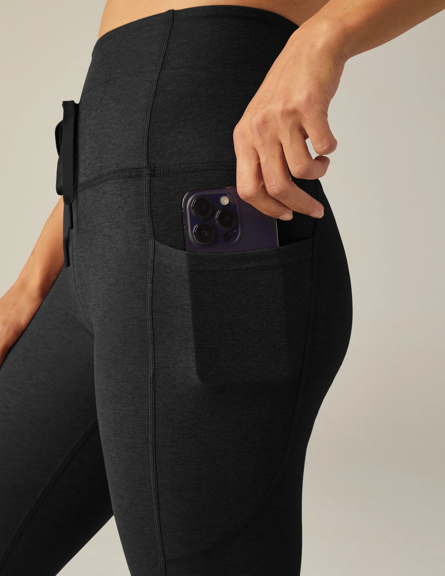 Beyond Yoga Go Pocket Midi Legging - Black | Beyond Yoga | Evolve Fit Wear
