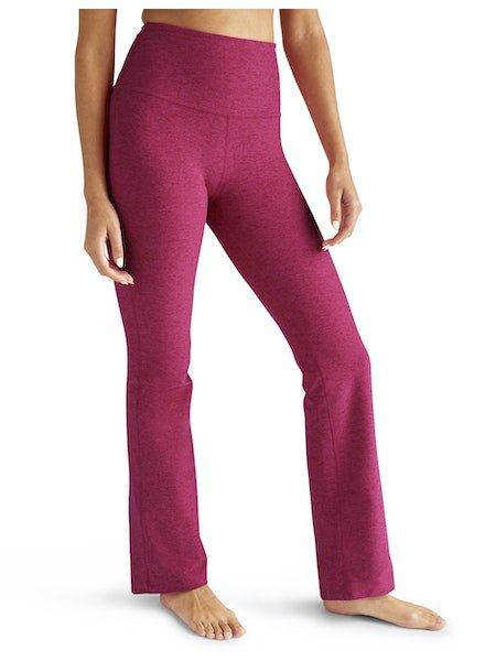 Beyond Yoga High Waisted Practice Pant - Cranberry Heather | Beyond Yoga | Evolve Fit Wear