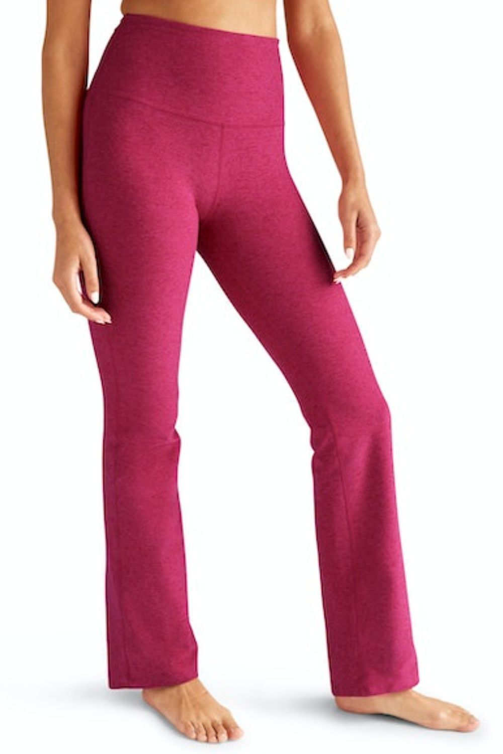 Beyond Yoga High Waisted Practice Pant - Cranberry Heather | Beyond Yoga | Evolve Fit Wear