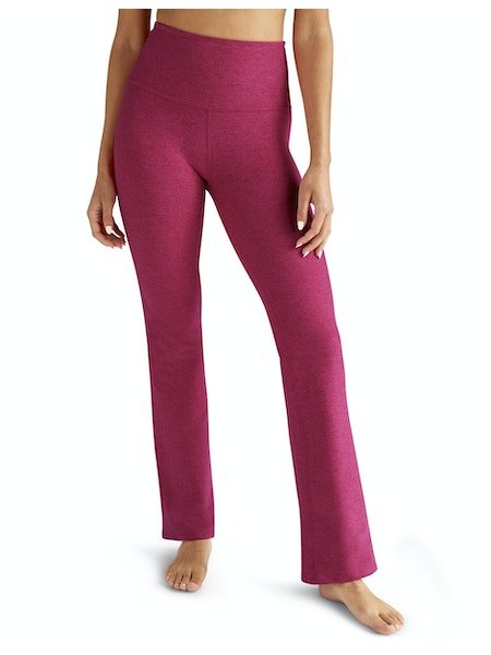 Beyond Yoga High Waisted Practice Pant - Cranberry Heather | Beyond Yoga | Evolve Fit Wear