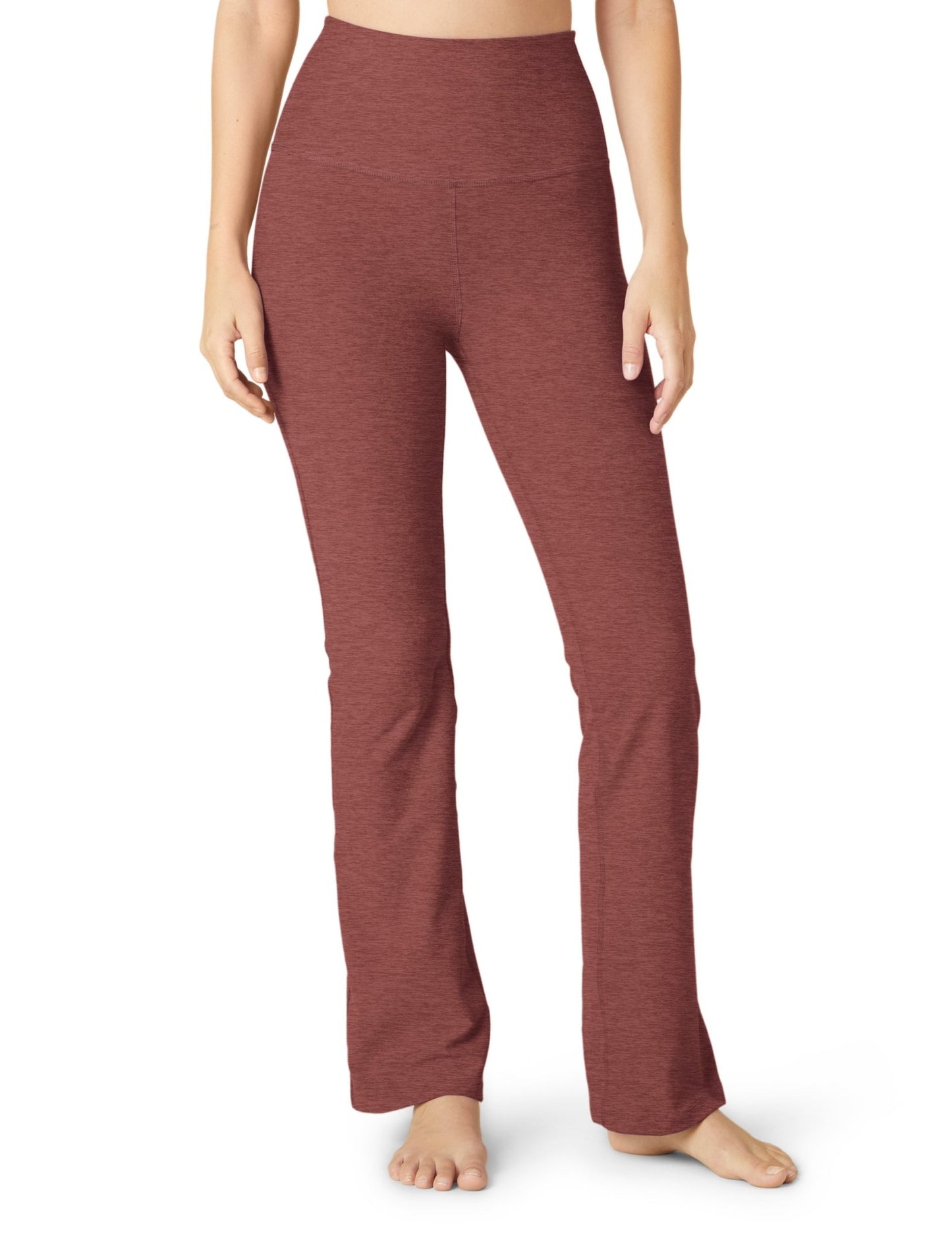 Beyond Yoga High Waisted Practice Pant - Grape Rose Heather | Beyond Yoga | Evolve Fit Wear