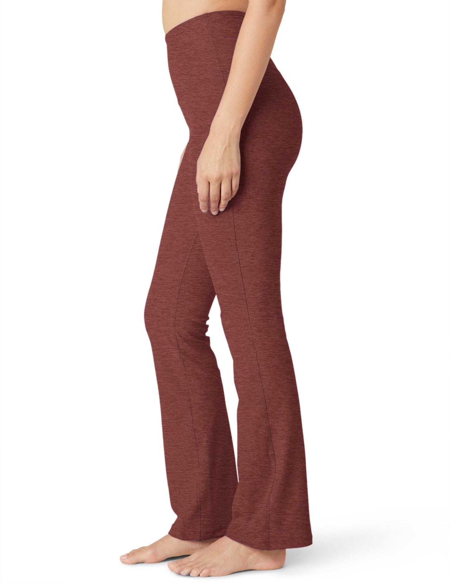 Beyond Yoga High Waisted Practice Pant - Grape Rose Heather | Beyond Yoga | Evolve Fit Wear