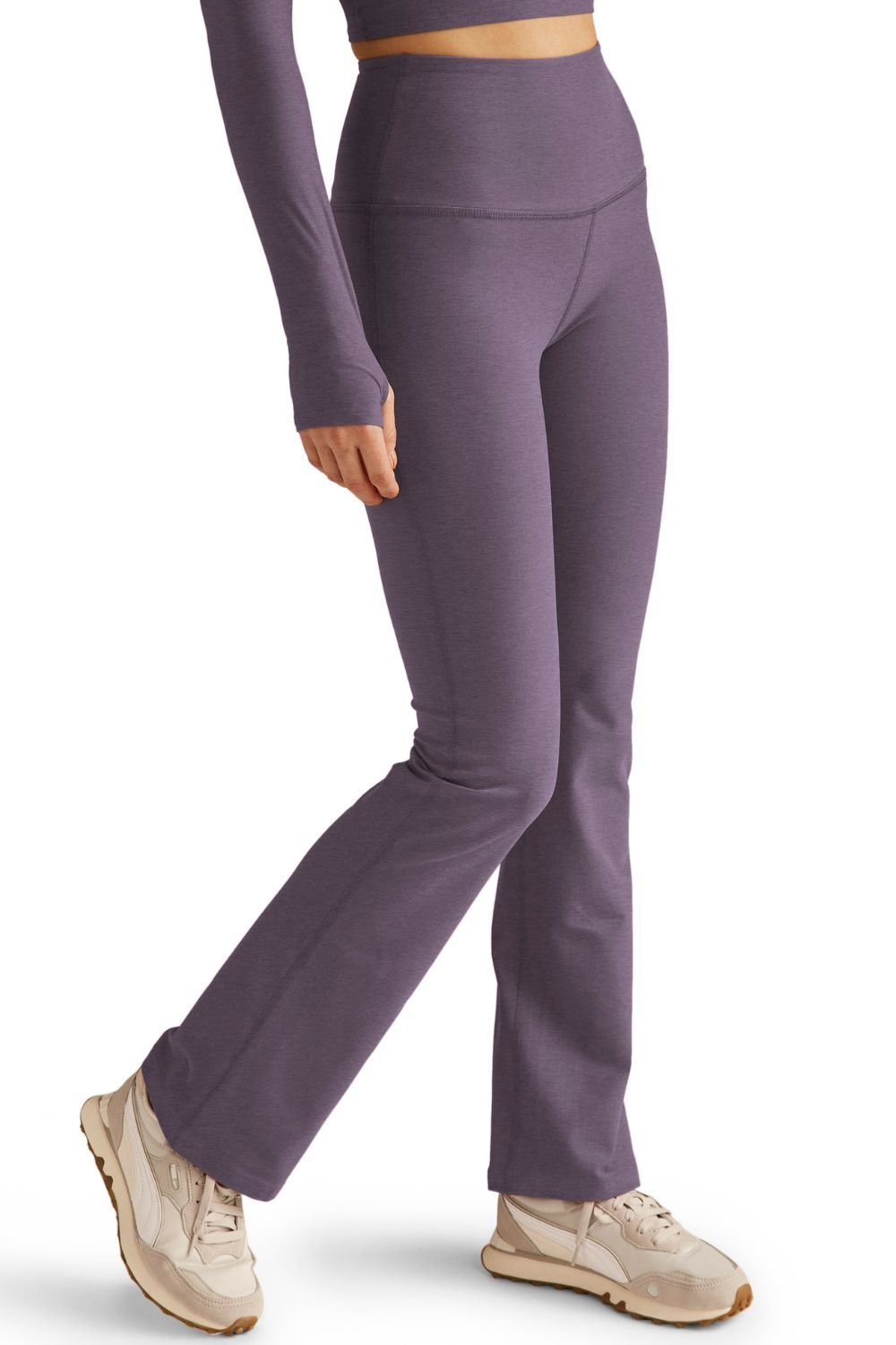 Beyond Yoga High Waisted Practice Pant - Purple Haze Heather | Beyond Yoga | Evolve Fit Wear
