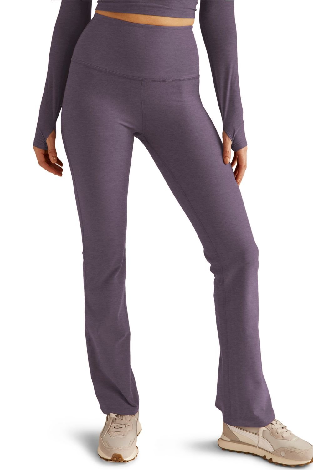 Beyond Yoga High Waisted Practice Pant - Purple Haze Heather | Beyond Yoga | Evolve Fit Wear