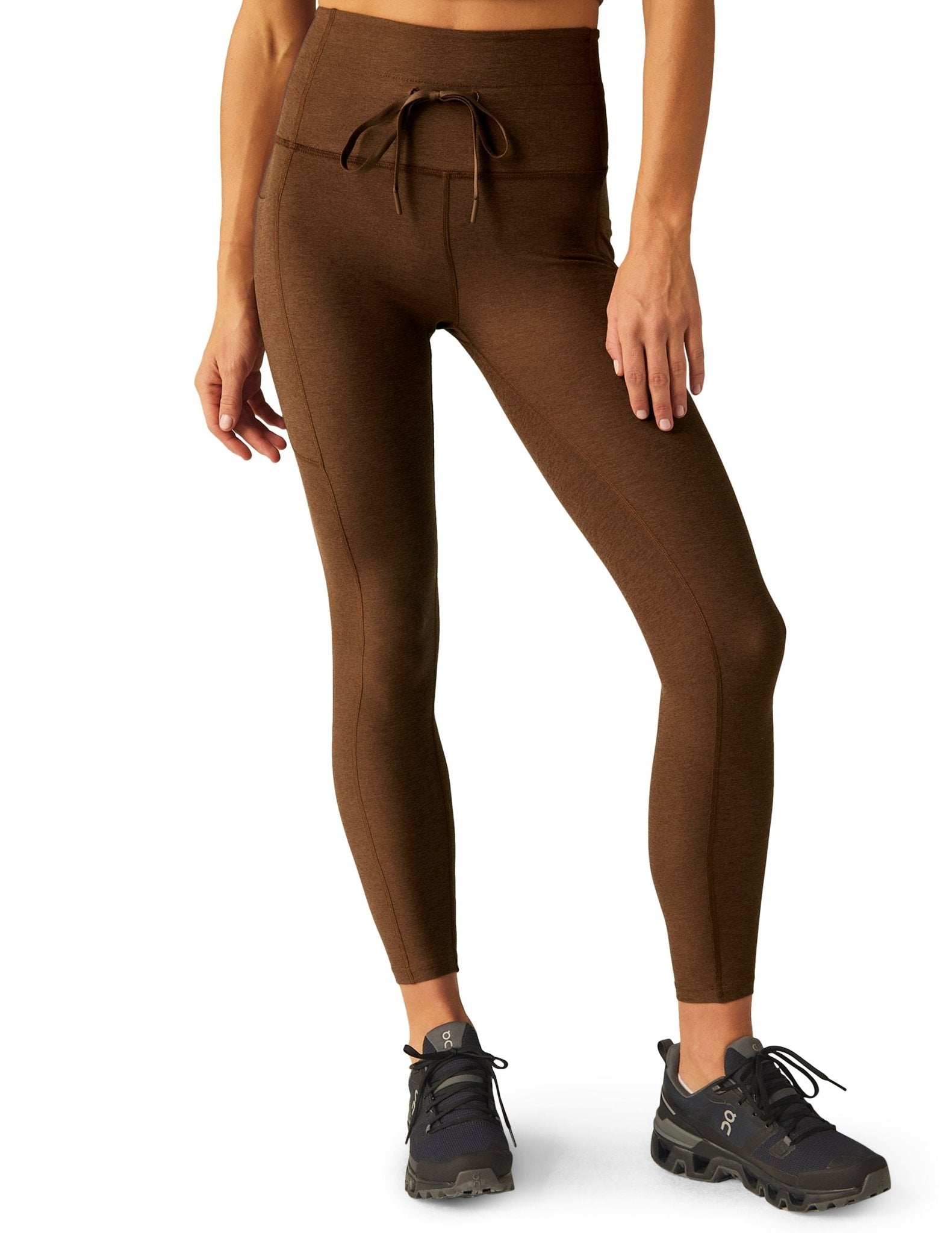 Beyond Yoga Go Pocket Midi Legging - Mocha | Beyond Yoga | Evolve Fit Wear