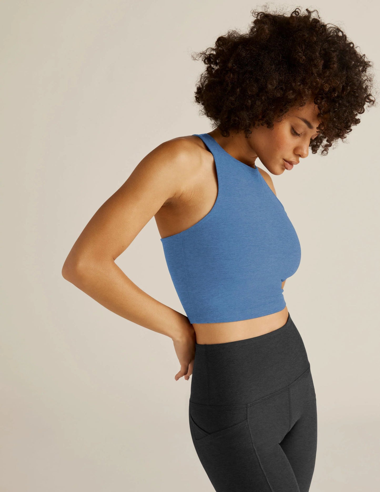 Beyond Yoga ReFocus Cropped Tank - Sky Blue | Beyond Yoga | Evolve Fit Wear